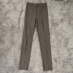 High waisted checkered leggings